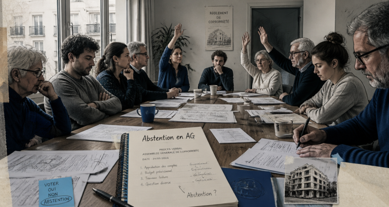Abstention en AG de copropriété : pourquoi ce choix vous prive de tout recours abstention vote AG copropriété assemblée générale
