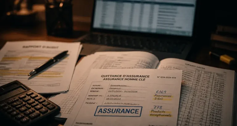 Assurance homme clé comptabilisation : documents et écritures comptables