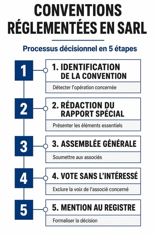 Schéma de la procédure des conventions réglementées selon l'article L223-19 du Code de commerce