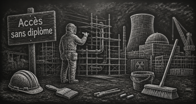formation nucléaire sans diplôme chantier dessin