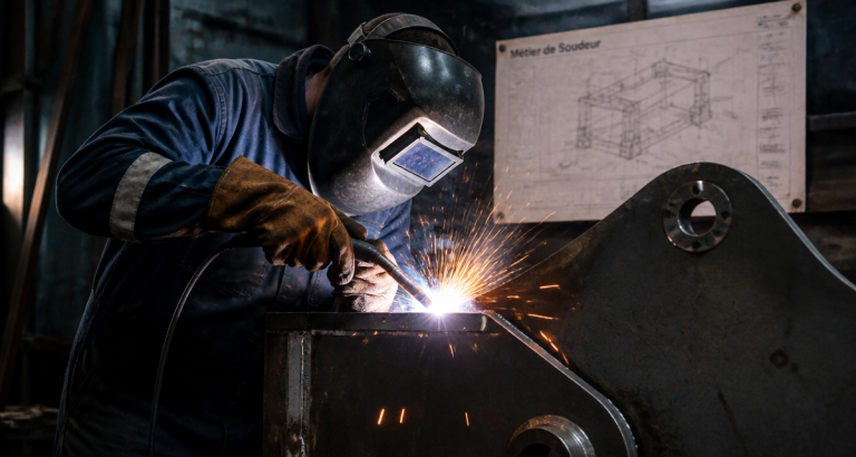 Métier de soudeur : compétences, procédés et débouchés dans l’industrie metier de soudeur travaillant en atelier
