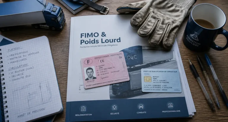 Permis poids lourd et FIMO : 140 heures de formation pour devenir conducteur professionnel permis poids lourd fimo sur bureau centre formation