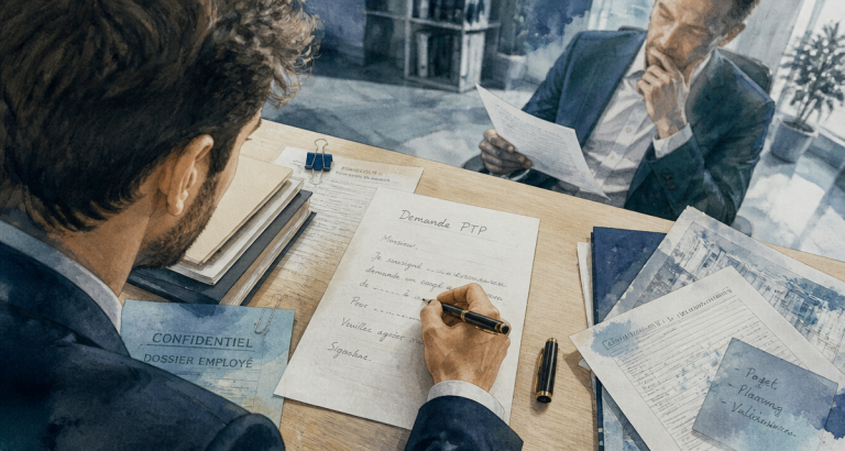 ptp refus employeur salarié remet demande