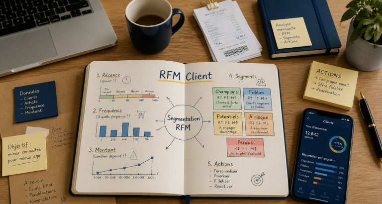 rfm segmentation graphique carnet bureau