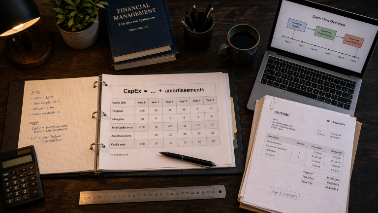 Capital expenditure Capex : amortissement et trésorerie