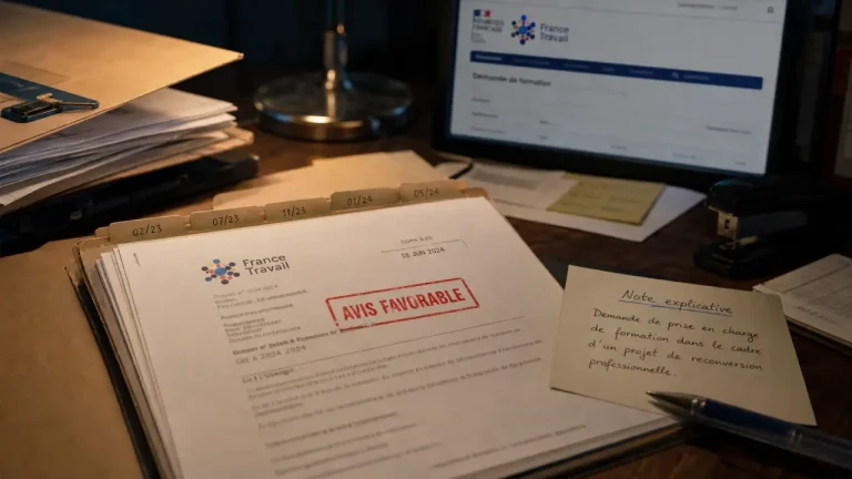 Commission paritaire Pôle emploi avis favorable, dossier et formulaire.