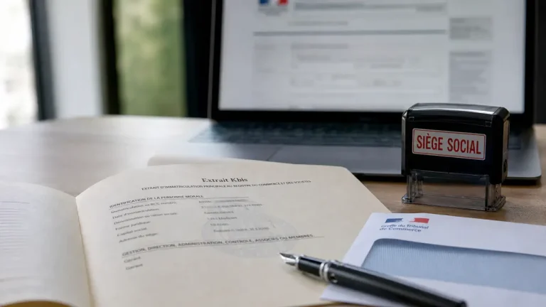 Kbis changement adresse : siège social ou dirigeant