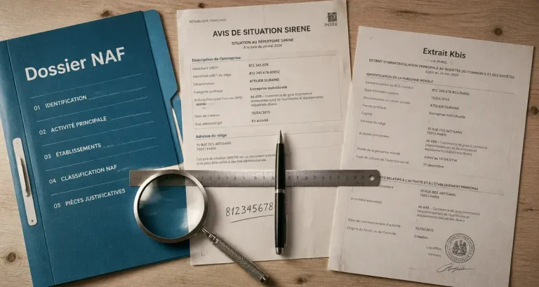 Où trouver le code NAF : SIRENE, Kbis, URSSAF