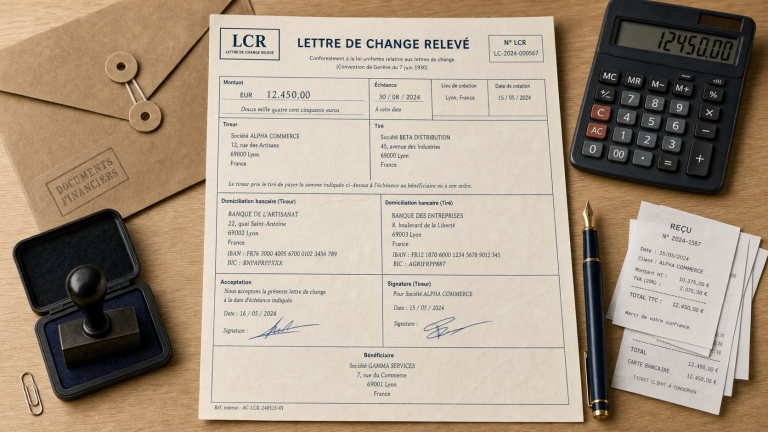 Paiement traite B2B : lettre de change (LCR) et trésorerie