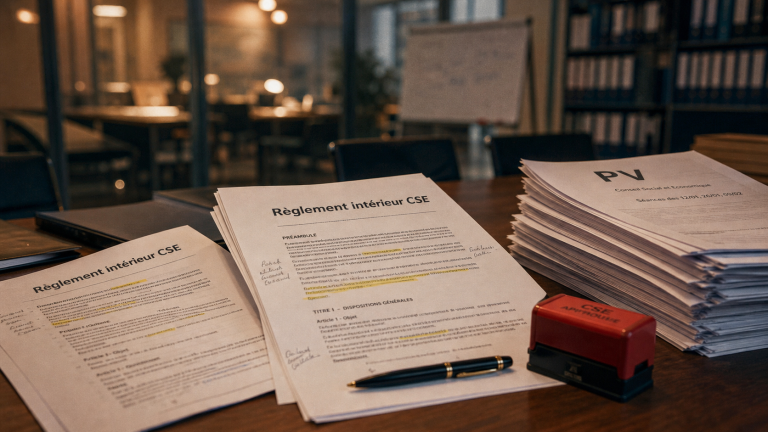 règlement intérieur cse : documents et PV