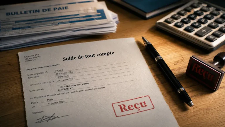 Solde de tout compte def : reçu à vérifier, signer et contester