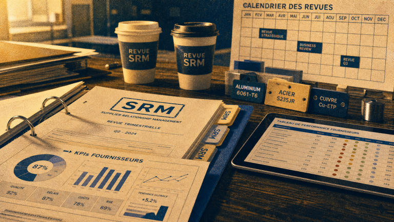 Supplier relationship management (SRM) : tableau KPIs pour réduire les risques fournisseurs