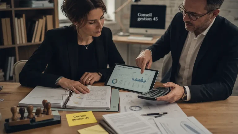 Conseil gestion entreprise 45 fr : pilotage et optimisation en bureau