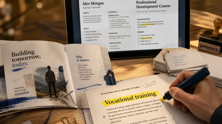 Formation professionnelle en anglais : TVET ou Vocational training