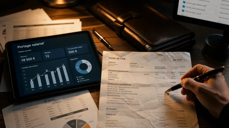 Jump portage salarial : tableau de revenus freelance et fiche de paie