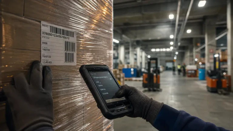 Opérateur logistique préparant des commandes en entrepôt
