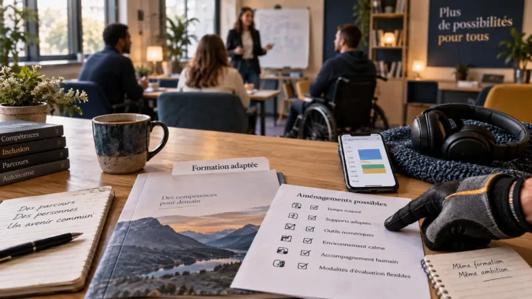 Formation professionnelle et handicap : choisir un parcours adapté à son projet et à son rythme Formation professionnelle pour handicapé : parcours adapté et aménagements