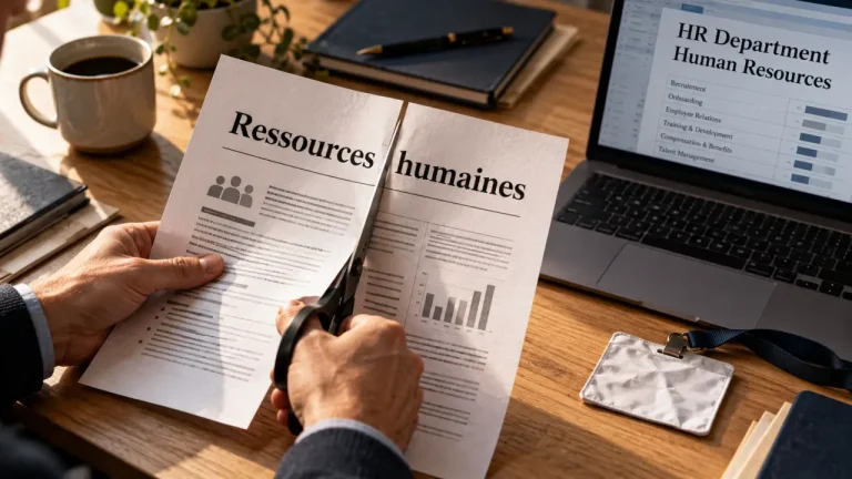 Ressources humaines en anglais : recrutement et départ salarié